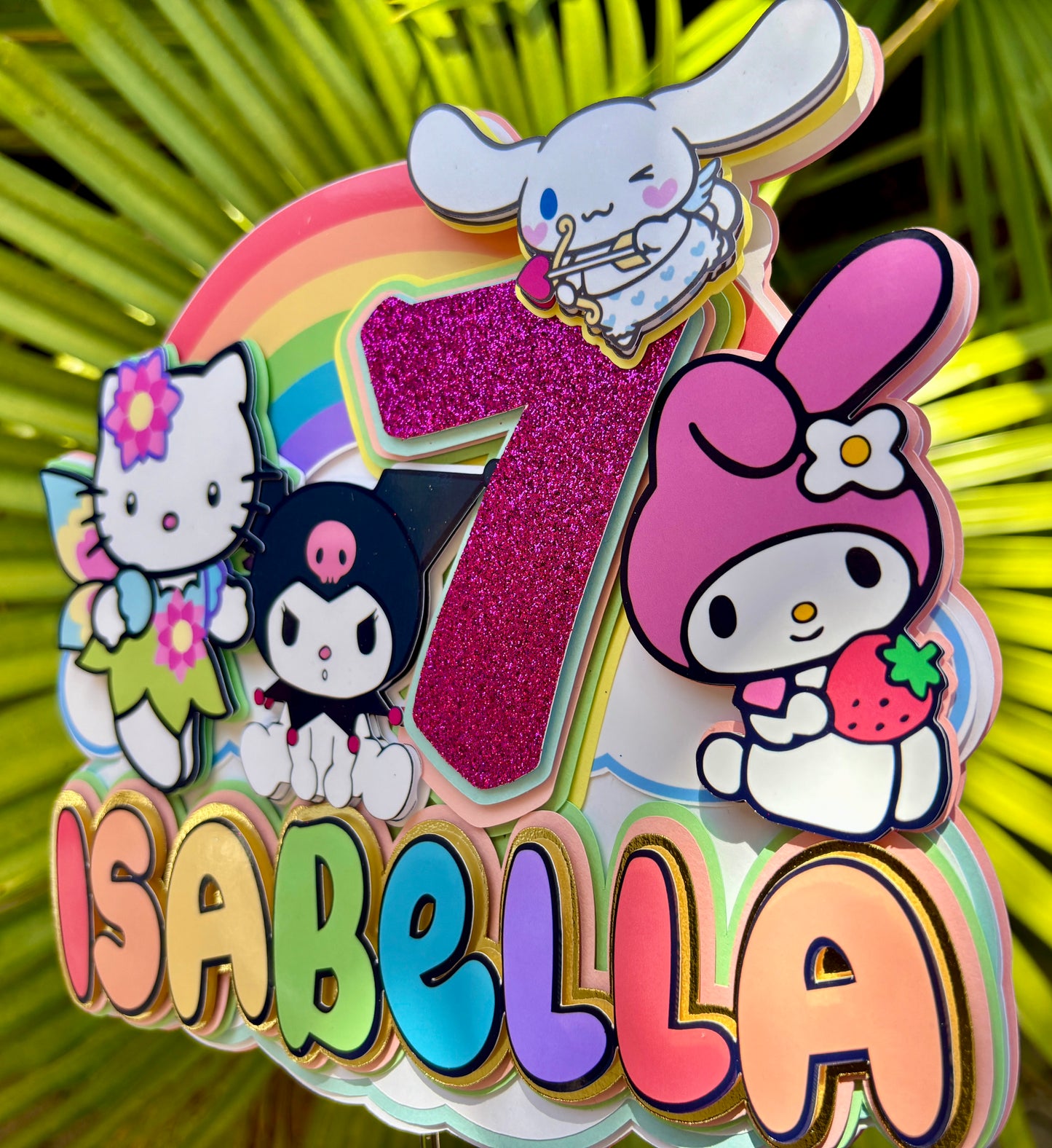 Hello Kitty cake topper, cupcake topper, favor bags, kitty, birthday, girls