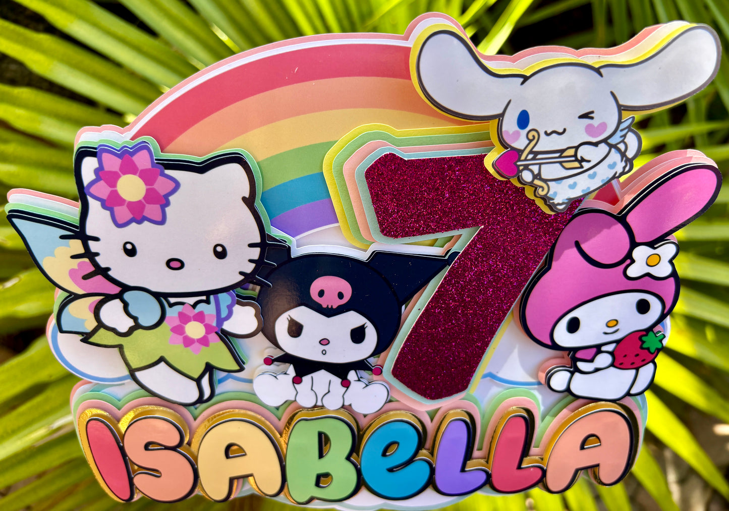 Hello Kitty cake topper, cupcake topper, favor bags, kitty, birthday, girls