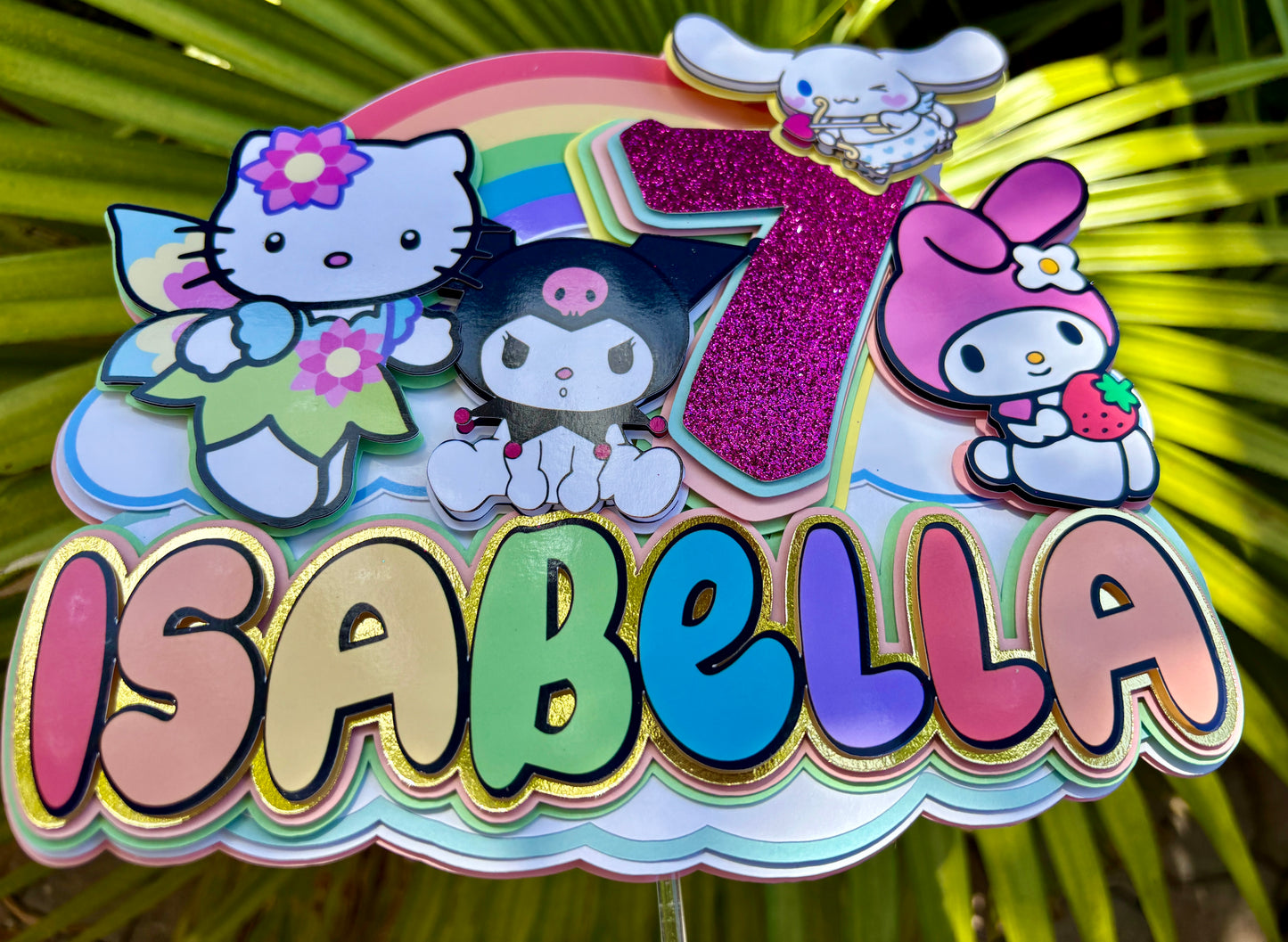 Hello Kitty cake topper, cupcake topper, favor bags, kitty, birthday, girls