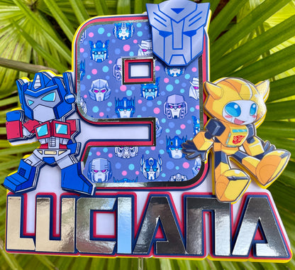 Transformers Cake Topper | superhero cake topper | bumble bee | scourge | Optimus Prime party | kids party | trucks | autobots | rollout
