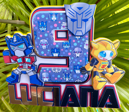 Transformers Cake Topper | superhero cake topper | bumble bee | scourge | Optimus Prime party | kids party | trucks | autobots | rollout